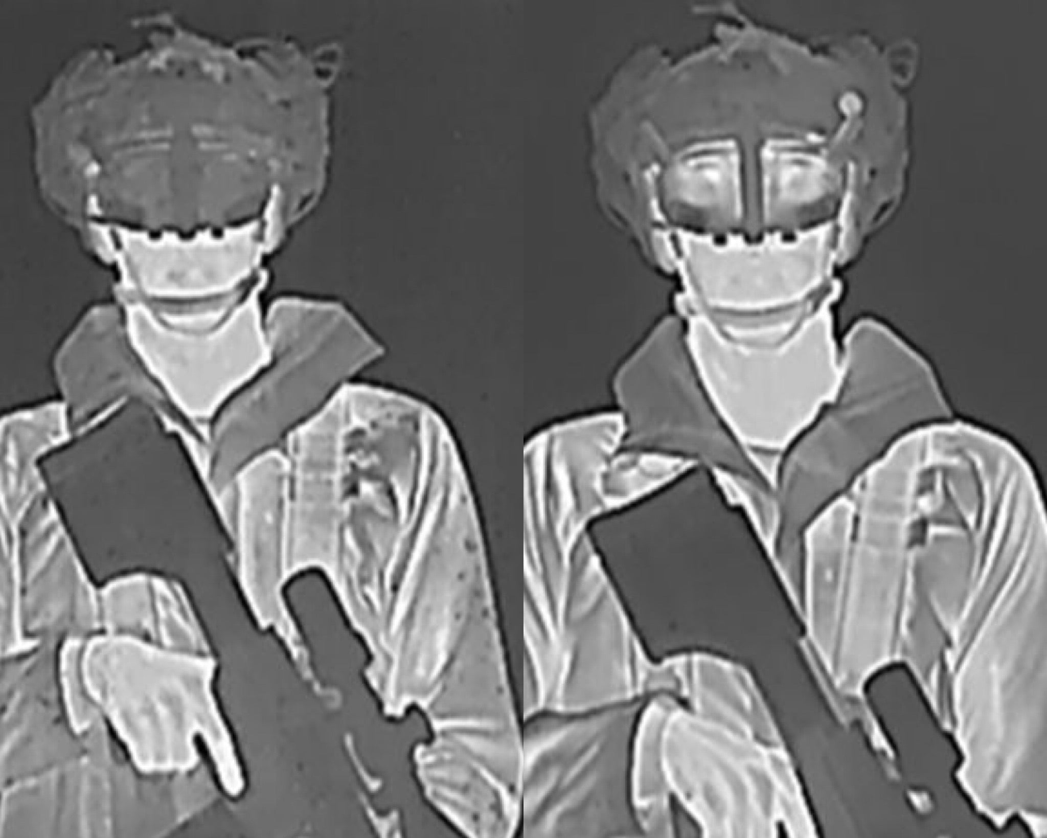 MORSEL-G (left) compared to factory DJI Goggles 2 (right) — visible light elimination